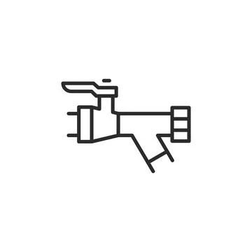 Plumbing Pipe Icon Stock Illustration