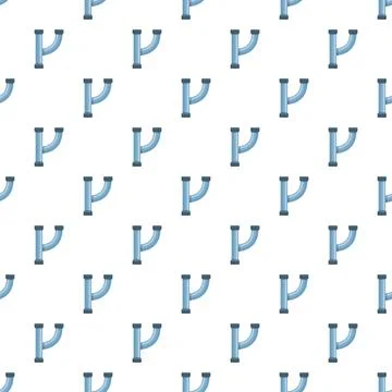 Plumbing pipes forming seamless pattern for background Illustrazione stock