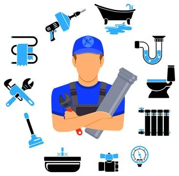 Plumbing Service Concept Illustration