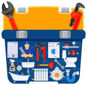 Plumbing Service Concept Stock Illustration