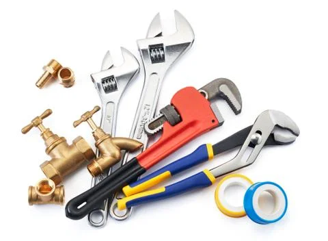 Plumbing tools Stock Photos