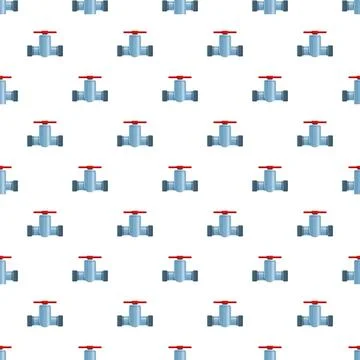 Plumbing valve pattern creating an industrial background Illustrazione stock