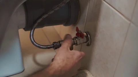 Plumbing work Stock Footage 89659088