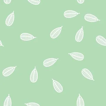 Plumeria tropical leaf line vector seamless pattern Illustrazione stock