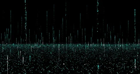 Plumes of particles flying over an ocean of sparkling particles 1 Stock Footage 306452801