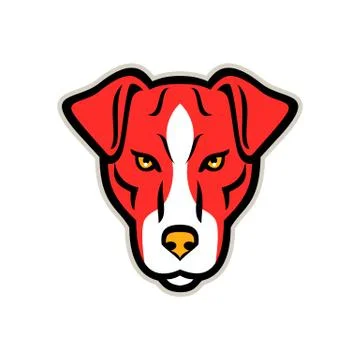 Plummer Terrier Dog Front Mascot Stock Illustration