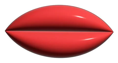 Plump lips Stock Illustration