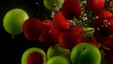 Plums and berries Video stock 132609058