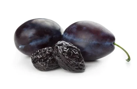 Plums and prunes Stock Photos
