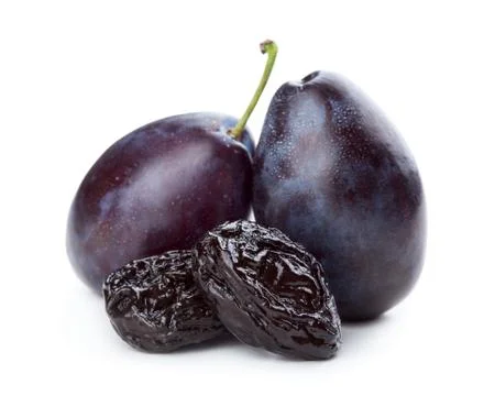 Plums and prunes Stock Photos