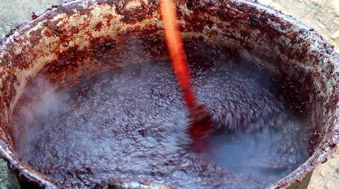 Plums jam preparation Stock Footage 39126459