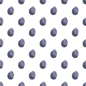 Plums seamless pattern repeating fresh fruit background Stock Illustration