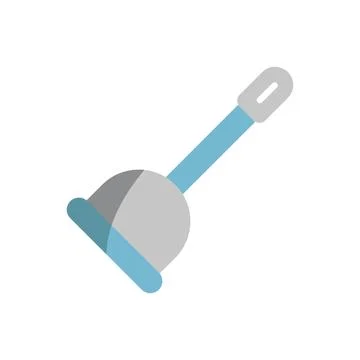 Plunger bathroom icon vector basic design simple and modern Illustrazione stock