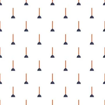 Plunger cleaning tool repeated in seamless pattern 스톡 일러스트