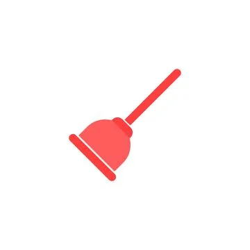 Plunger Icon Conceptual Vector Design Illustrazione stock