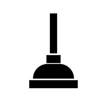Plunger icon. Force cup icon. Vector. 스톡 일러스트