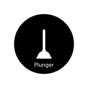 Plunger icon vector Stock Illustration