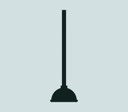 Plunger icon on white background Stock Illustration