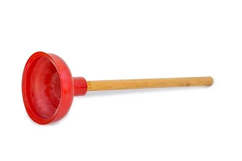Plunger isolated on white Stock Photos