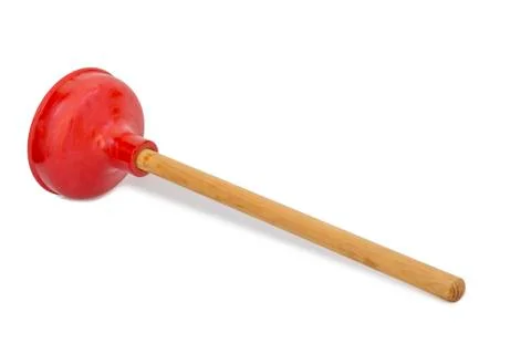 Plunger isolated on white Stock Photos