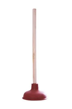 Plunger isolated on white Photos