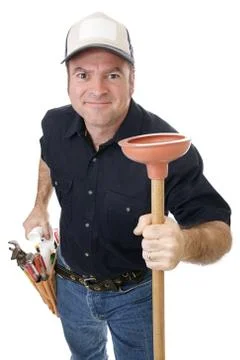 Plunger Man Stock Photos