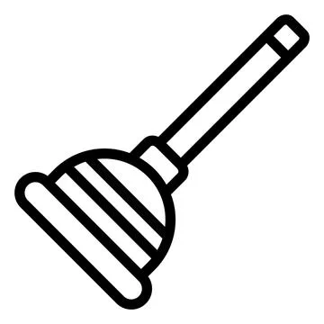 Plunger Vector Icon Design Illustration Stock Illustration