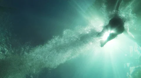 Plunging 4K 30 fps. Stock Footage 55558214