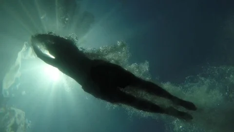 Plunging 4K 30 fps. Stock Footage 71151772