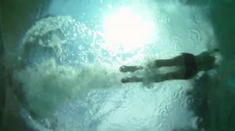 Plunging from below Stock Footage 11313500