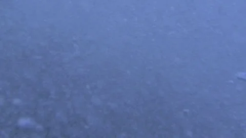 Plunging into the waves, fast air bubbles rising Stock Footage 83486632