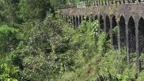 Plunyon Bridge which is over the Kalikuning river Video stock 296553868
