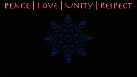 PLUR title animation with kaleidoscopic effect Stock Footage 133587752