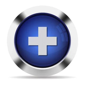 Plus button 스톡 일러스트
