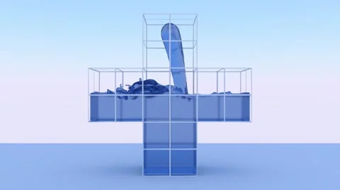 Plus CG Fluid (HD) Stock Footage
