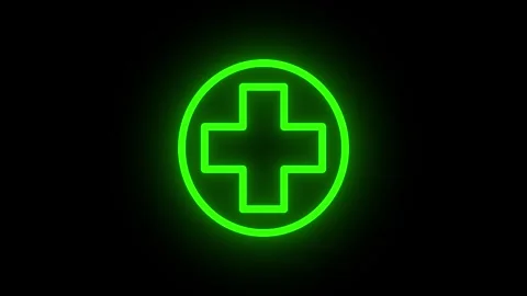 Plus Circle Icon animated video, Plus icon motion video Stock Footage 316549351