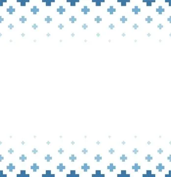 Plus color blue vector seamless pattern Stock Illustration