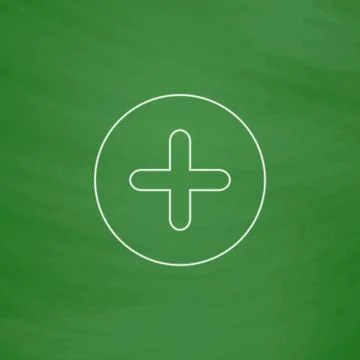 Plus computer symbol Illustrazione stock