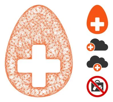 Plus Egg Web Vector Mesh Illustration イラスト素材