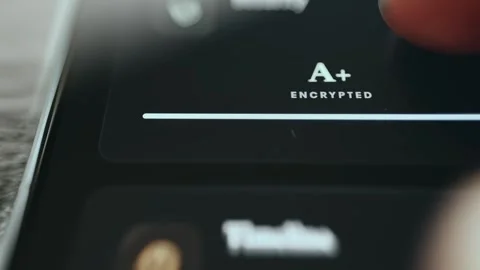 A Plus Encrypted Tax Data Security Rating Stock Footage 337886911