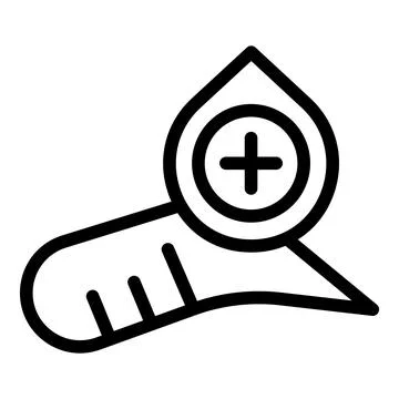 Plus eyebrow correction icon outline vector. Facial lash eye Stock Illustration