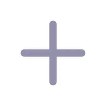 Plus flat color ui icon Illustrazione stock