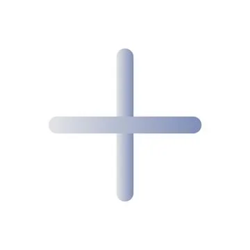 Plus flat gradient color ui icon Illustrazione stock