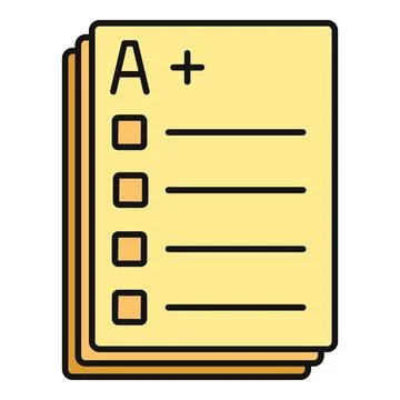 Plus grade achievement showing academic excellence success Stock Illustration