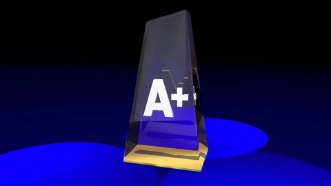 A Plus Grade Top Score Award Best Result 3d Animation Stock Footage 80533913