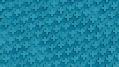 Plus Grid Rotating Loop (blue) Stock Footage 234365133