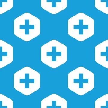 Plus hexagon pattern 스톡 일러스트
