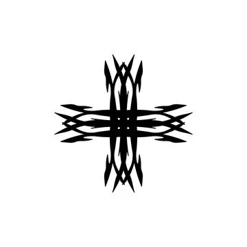 Plus icon. Cross sign. Simple style Christian holiday poster background sym.. Illustrazione stock