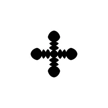 Plus icon. Cross sign. Simple style Christian holiday poster background sym.. Illustrazione stock