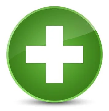 Plus icon elegant soft green round button 스톡 일러스트
